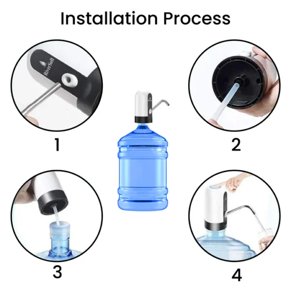 Automatic Water Dispenser for 20L Bottles-USB Rechargeable Pump - Image 5